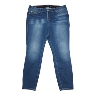 Torrid Bombshell Skinny Jeans Blue Wash Women Size 22R Premium Denim